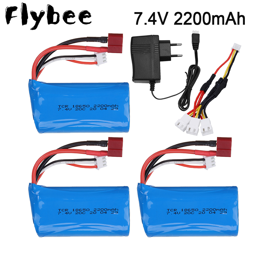 Rc Hobby Helicopter - Batería Lipo de 7,4 V, 2200mAh,