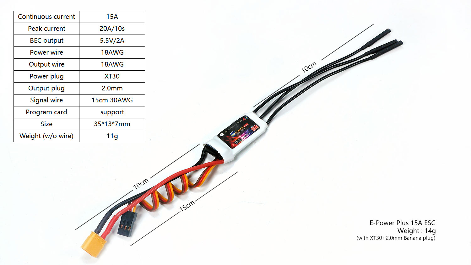 Rc Hobby Plus - DW Hobby E-Power Plus Serie ESC