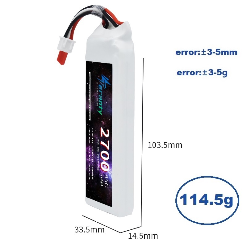 1/3 Uds 2S 7,4 V batería Lipo  - Rc Hobby Helicopter reseña y precio