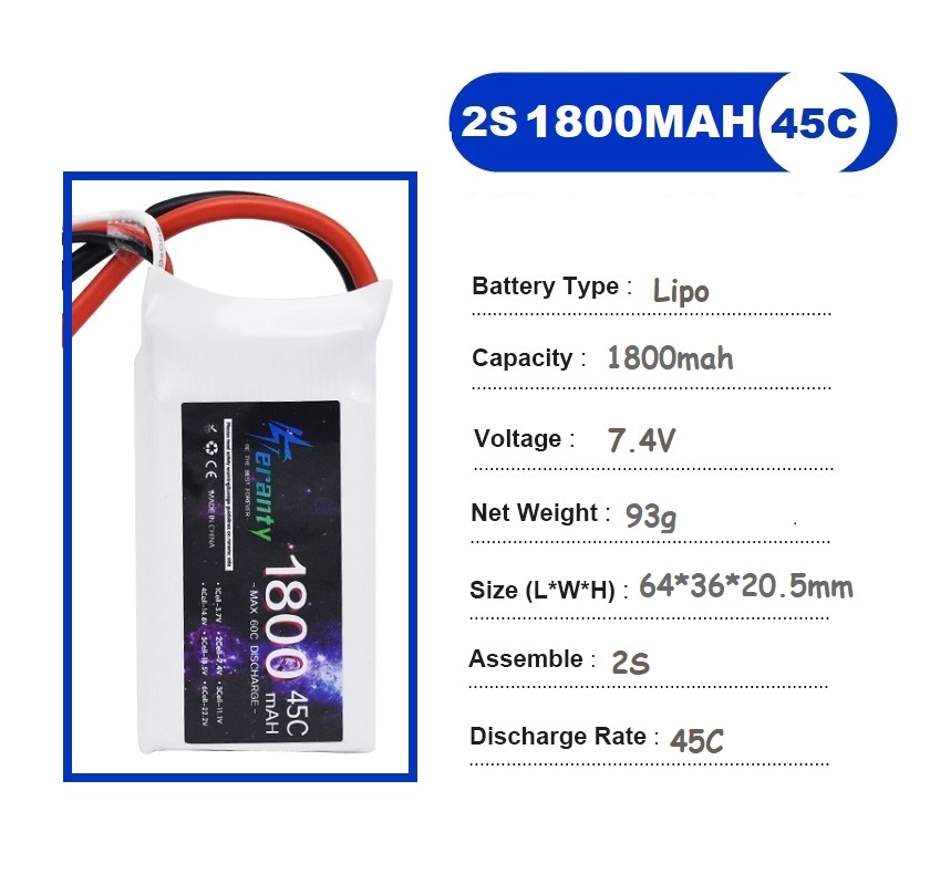 2 uds 7,4 V Lipo 2S batería 15 - Rc Hobby Helicopter reseña y precio