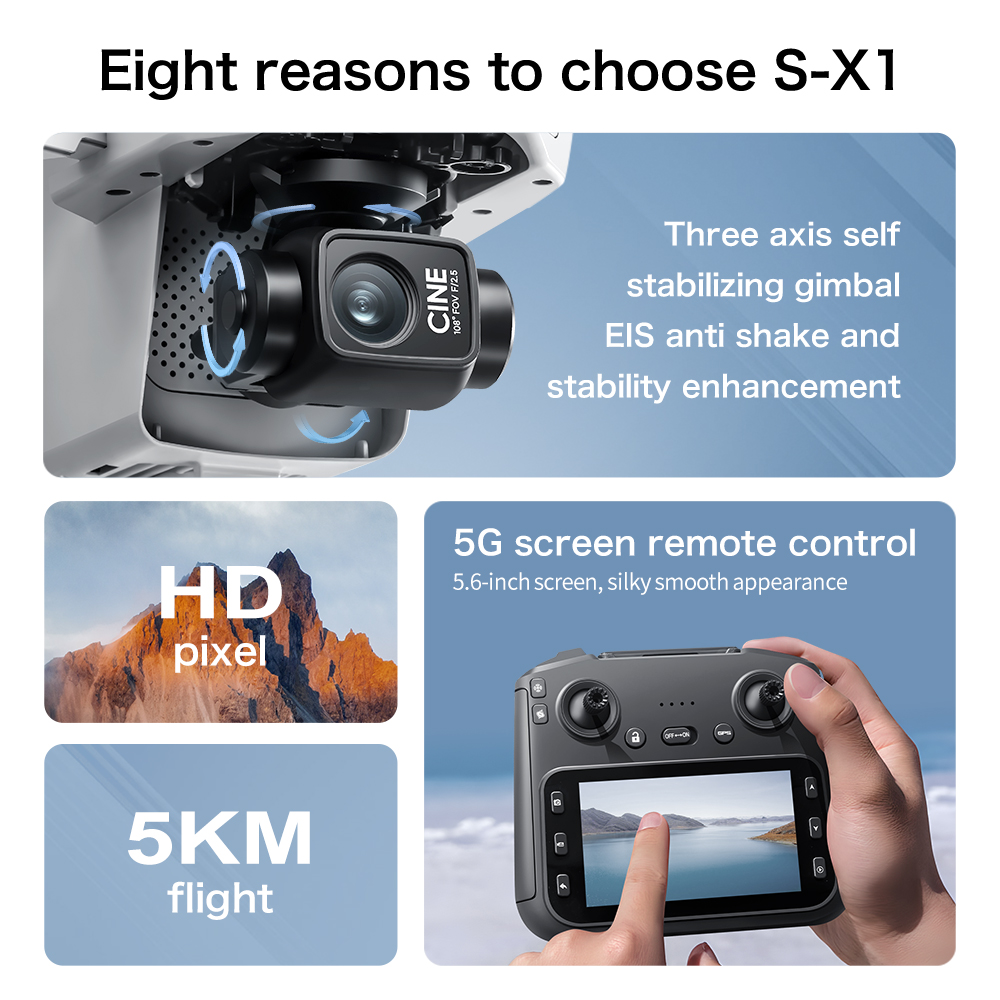 Dron GPS Lenovo S-X1 MAX con G - Rc Hobby China reseña y precio
